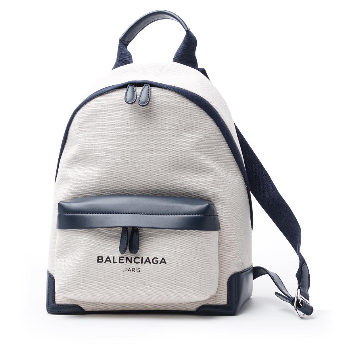 バレンシアガ BALENCIAGA バックパック NAVY BACKPACK NATUREL×BLEU OBSCUR ブルー系 409010 aq38n 4081