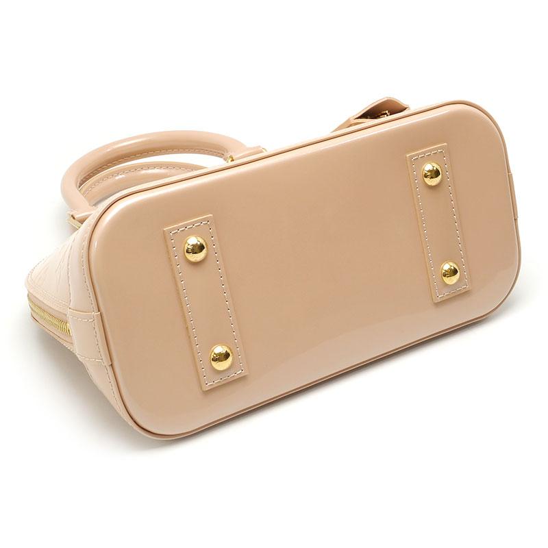 ルイヴィトン LouisVuitton M91607 アルマBB モノグラムヴェルニ ハンドバッグ ローズフロランタン 