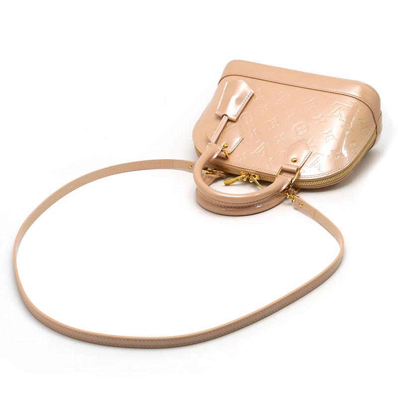ルイヴィトン LouisVuitton M91607 アルマBB モノグラムヴェルニ ハンドバッグ ローズフロランタン 