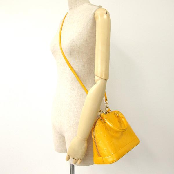 ルイヴィトン LOUIS VUITTON モノグラムヴェルニ アルマBB ハンドバッグ M91697