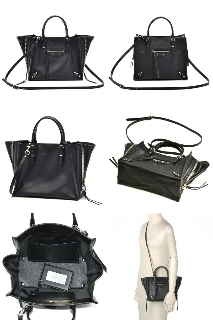 バレンシアガ BALENCIAGA PAPER ZA MINI A4 AJ 2WAYハンドバッグ 357333 DBCAN 1000