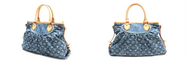 ルイ・ヴィトン大好評の ハンドバッグ モノグラム・デニム ネオ・カヴィMM M95349 ブルー（青） モノグラム・デニムキャンバス