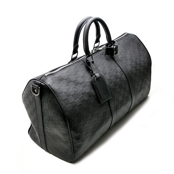 LOUIS VUITTON 【ルイヴィトン】ダミエ アンフィニ キーポル バンドリエール45 ボストンバッグ 旅行カバン オニキス N41145