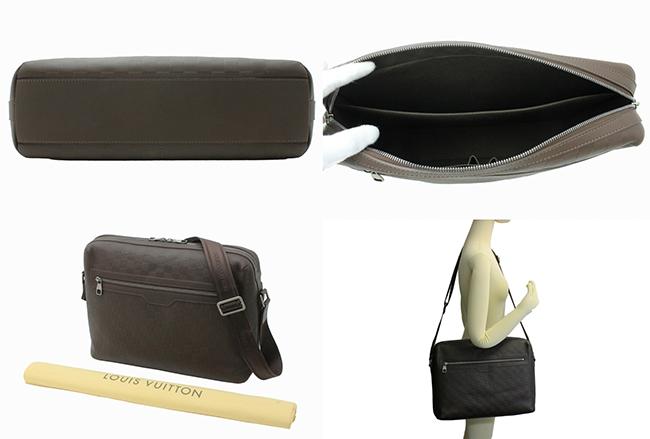 LOUIS VUITTON　ルイヴィトン　ダミエ・アンフィニ　カリプソ　GM　メテオール　ブラウン　ショルダーバッグ　書類カバン　ビジネスバッグ　N41205
