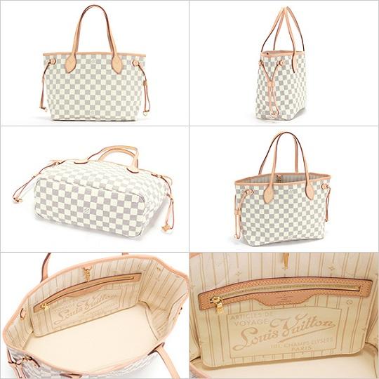 ルイヴィトン LOUIS VUITTON ショルダーバッグ トートバッグ レディース ダミエ アズール ネヴァーフルPM N51110