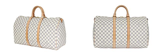 ルイヴィトンブランド Louis Vuitton キーポル50 ハンドバッグ ボストンバッグ ダミエアズール N41430