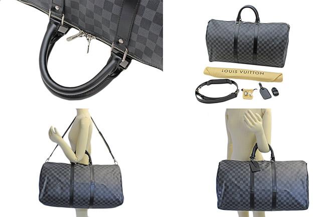 ルイ ヴィトン LOUIS VUITTON Damier Graphite/ダミエ・グラフィット キーポル・バンドリエール55cm  N41413