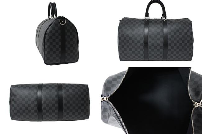 ルイヴィトンボストンバッグ ダミエグラフィット キーポル・バンドリエール45 旅行用バッグ N41418 LOUIS VUITTON ヴィトン バッグ メンズ