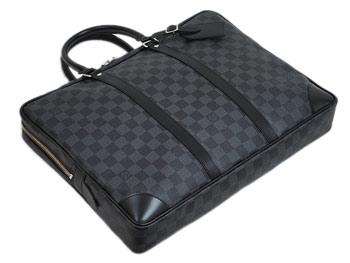 ルイヴィトンバッグ　LOUIS VUITTON　ヴィトン　ダミエ・グラフィット　LV　メンズ　ブリーフケース　ビジネス　ポルト ドキュマン・ヴォワヤージュ　N41125