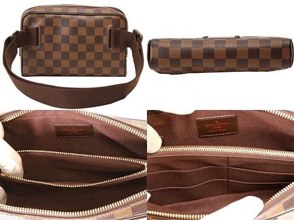 ルイ・ヴィトンブランド ショルダーポーチ ブラウン ダミエ N41101 エベヌ バムバックブラックリン