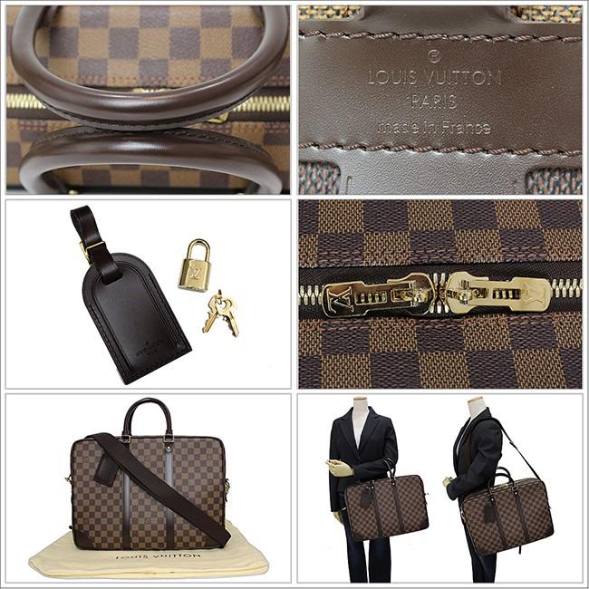 ヴィトン　ダミエ  LOUIS VUITTON ポルト ドキュマン ヴォワヤージュ ダミエ・エベヌ N41122