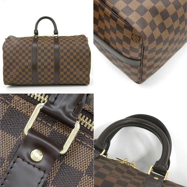 LOUIS VUITTON ルイヴィトン キーポル45バンドリエール ショルダーボストンバッグ N41428 ダミエエベヌ