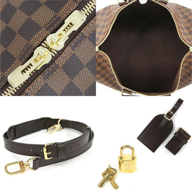 LOUIS VUITTON ルイヴィトン キーポル45バンドリエール ショルダーボストンバッグ N41428 ダミエエベヌ