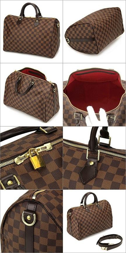LOUIS VUITTON スピーディ バンドリエール 35 N41182 エベヌ ダミエ ボストンバッグ 旅行カバン メンズ　レディース　男女兼用