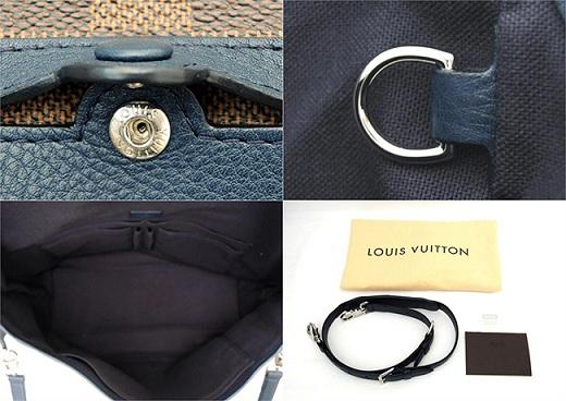 LOUIS VUITTON ルイ ヴィトン ブザス N41236 コーティングキャンバス、ダミエブルー ショルダーバッグ