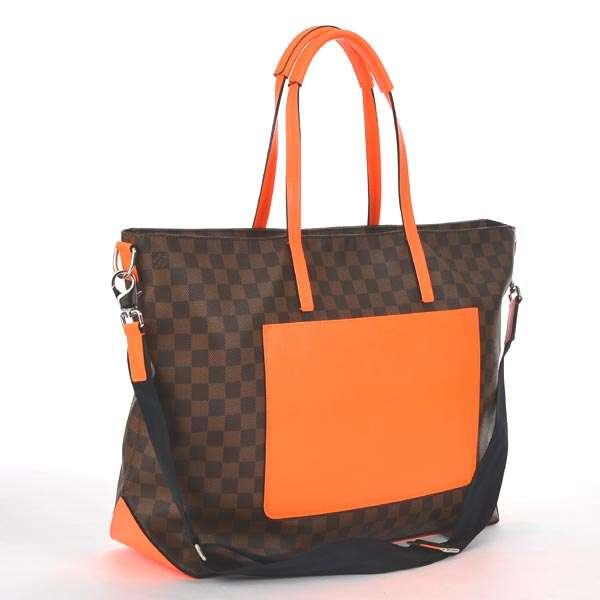 ルイヴィトントートバッグ ショルダーバッグ LOUIS VUITTON カバ ダミエ・チャレンジ オランジュ N41243