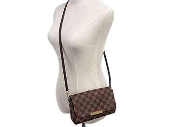 ルイヴィトンバッグ　2WAY　ショルダーバッグ　クラッチ　ヴィトン　ダミエ　エベヌ/バーガンディー　LV　フェイボリットPM　N41276