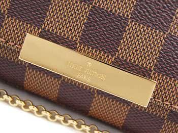 ルイヴィトンバッグ　2WAY　ショルダーバッグ　クラッチ　ヴィトン　ダミエ　エベヌ/バーガンディー　LV　フェイボリットPM　N41276