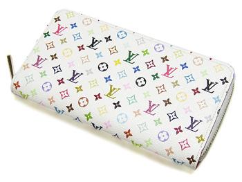 ルイヴィトン 　財布　LOUIS VUITTON　ヴィトン　LV　モノグラム・マルチカラー　ラウンドジップ長財布　ジッピー・ウォレット　ブロンｘオランジュ　M60274