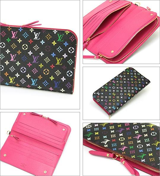 LOUIS VUITTON ルイヴィトン M93754 モノグラムマルチカラー ポルトフォイユアンソリット 長財布 ノワール/グルナード