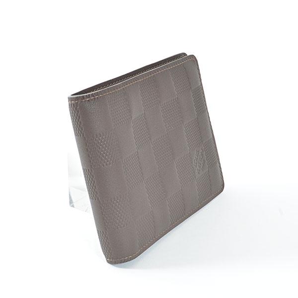ルイヴィトン  LOUISVUITTON ポルトフォイユミュルティプル N63125札入れ ダミエアンフィニ