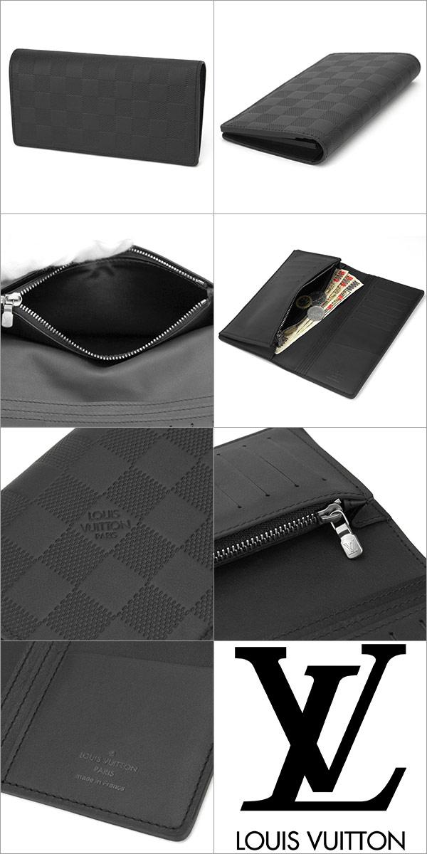 ルイヴィトン  長財布 Louis Vuitton N63010 財布 ダミエ・グラフィット ポルトフォイユ・ブラザ メンズ グラフィット ブラック 黒 