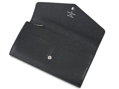 ルイヴィトン　財布　LOUIS VUITTON　ヴィトン　LV　エピ　ファスナー長札　ポルトフォイユ・サラ　ノワール　M60582