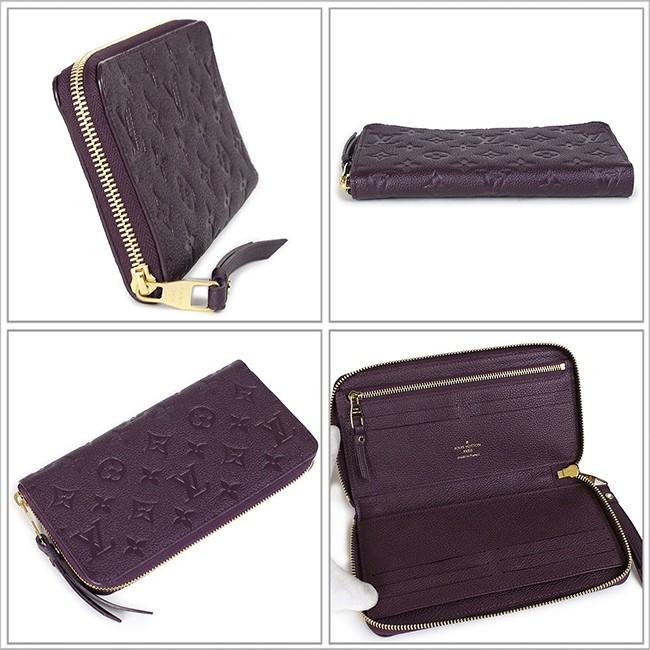 ルイ ヴィトン LOUIS VUITTON アンプラント ポルトフォイユ スクレット ロン ラウンドファスナー 長財布 M60298