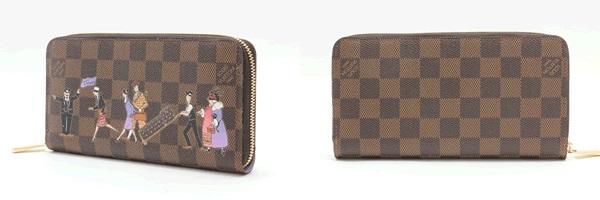 LOUIS VUITTON ルイ ヴィトン ダミエ イリュストレプリント シルクスクリーンプリント ジッピー ウォレット ラウンドファスナー 長財布 N63004
