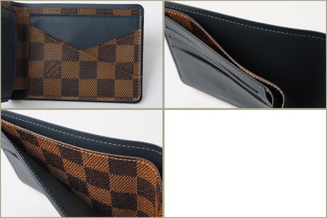 LOUIS VUITTON ポルトフォイユ ミュルティプル 二つ折り 札入れ 財布 ダミエ エベヌ ブラウン N63167