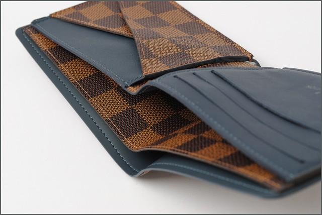 LOUIS VUITTON ポルトフォイユ ミュルティプル 二つ折り 札入れ 財布 ダミエ エベヌ ブラウン N63167