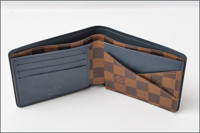 LOUIS VUITTON ポルトフォイユ ミュルティプル 二つ折り 札入れ 財布 ダミエ エベヌ ブラウン N63167