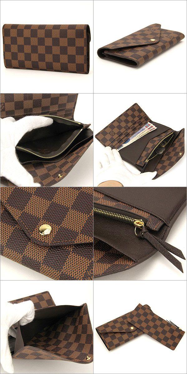 LOUIS VUITTON ルイヴィトン 二つ折り長財布 ダミエ ポルトフォイユジョセフィーヌ N63018