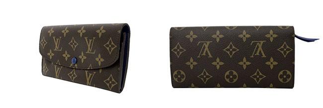 ルイ ヴィトン  LOUIS VUITTON　長財布 ポルトフォイユ・エミリー M60138 モノグラム　ブルー