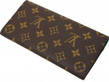 LOUIS VUITTON ルイ ヴィトン ポルトフォイユ ジョセフィーヌ モノグラム M60163 長財布 PVC ブラウン グリーン