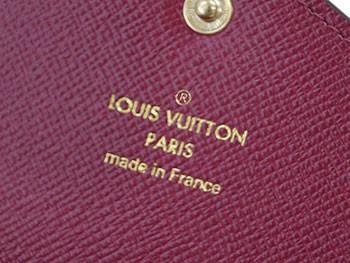 LOUIS VUITTON ルイ ヴィトン ポルトフォイユジョセフィーヌ M60708  コーティングキャンバス、モノグラム、フューシャ  3つ折り財布
