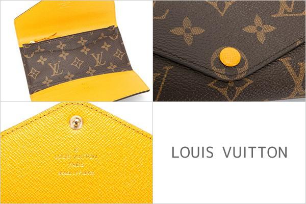 ルイヴィトン  LOUIS VUITTON 財布 長財布 レディース モノグラム ポルトフォイユ・ジョセフィーヌ ミモザ M60709