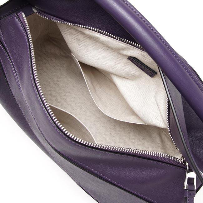 ロエベ/LOEWEハンドバッグ (2WAY仕様) PUZZLE SMALL CLASSIC CALF VIOLET パープル系 32230 k74 6120 レディース