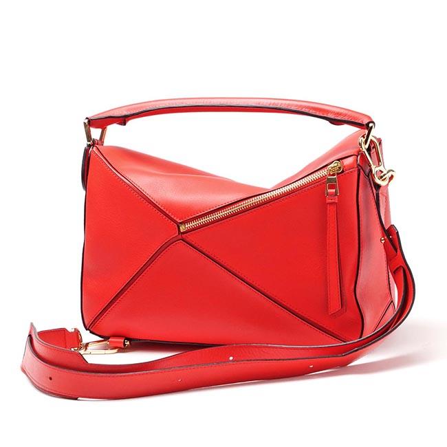 ロエベ/LOEWE ハンドバッグ(2WAY仕様) PUZZLE SMALL CLASSIC CALF PRIMARY RED レッド系 32230 k74 7931 レディース