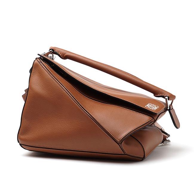 ロエベ/LOEWE ハンドバッグ(2WAY仕様) PUZZLE SMALL CLASSIC CALF TAN ブラウン系 32230 k74 2530 レディース