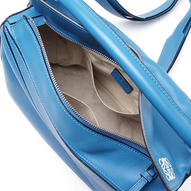 ロエベ/LOEWEハンドバッグ (2WAY仕様) PUZZLE SMALL CLASSIC CALF TURQUOISE ブルー系 32230 k74 5150 レディース