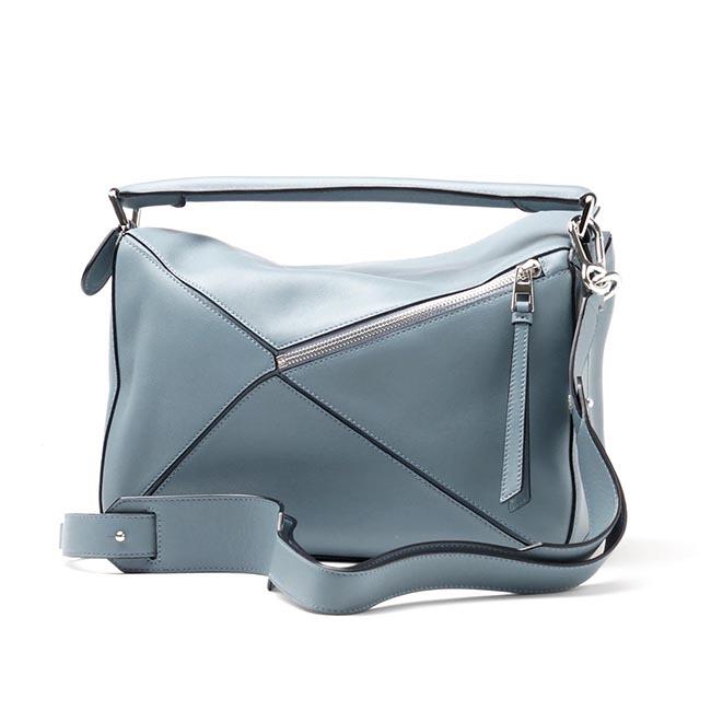 ロエベ LOEWE ハンドバッグ(2WAY仕様) PUZZLE SMALL CLASSIC CALF STONE BLUE ブルー系 32230 k74 5900 レディース