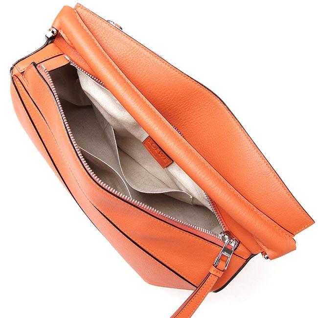 ロエベ/LOEWE ハンドバッグ(2WAY仕様) PUZZLE SMALL CLASSIC CALF CORAL オレンジ系 32230 k74 7130 レディース