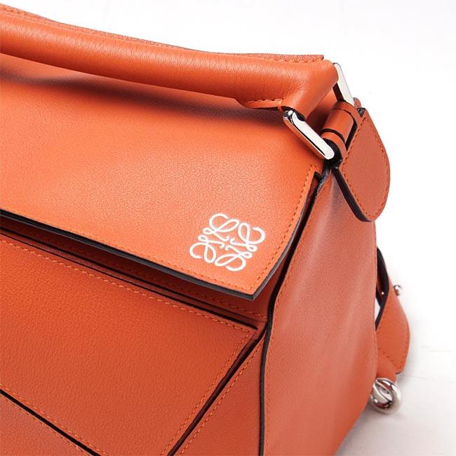 ロエベ/LOEWE ハンドバッグ(2WAY仕様) PUZZLE SMALL CLASSIC CALF CORAL オレンジ系 32230 k74 7130 レディース