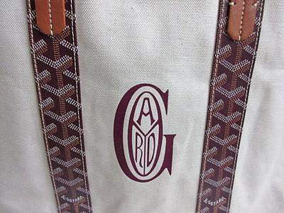 GOYARD ゴヤール マーカージュ トート バッグ ホワイト 白 キャンバス リバーシブル ショッパー・リボンのラッピング G2020626