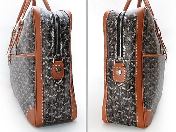 ゴヤール　GOYARD　アンバサード MM　ブリーフケース　ビジネスバッグ　書類かばん　ブラック　ブラウン　PVC　レザー　AMAAMBASS G2020648