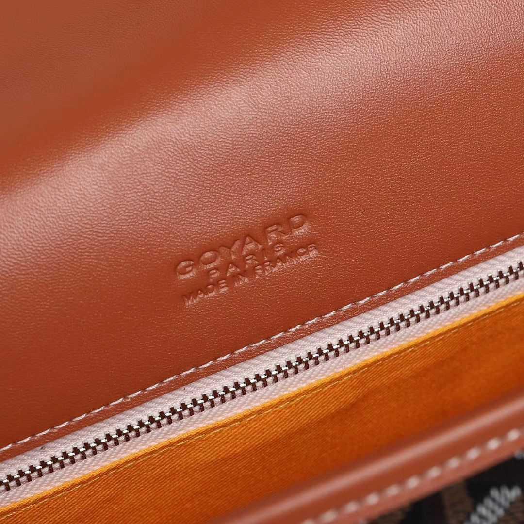 GOYARD  ゴヤール ベルヴェデール ユニセックス ショルダーバッグ ブラック/ブラウン×シルバー金具G2020886