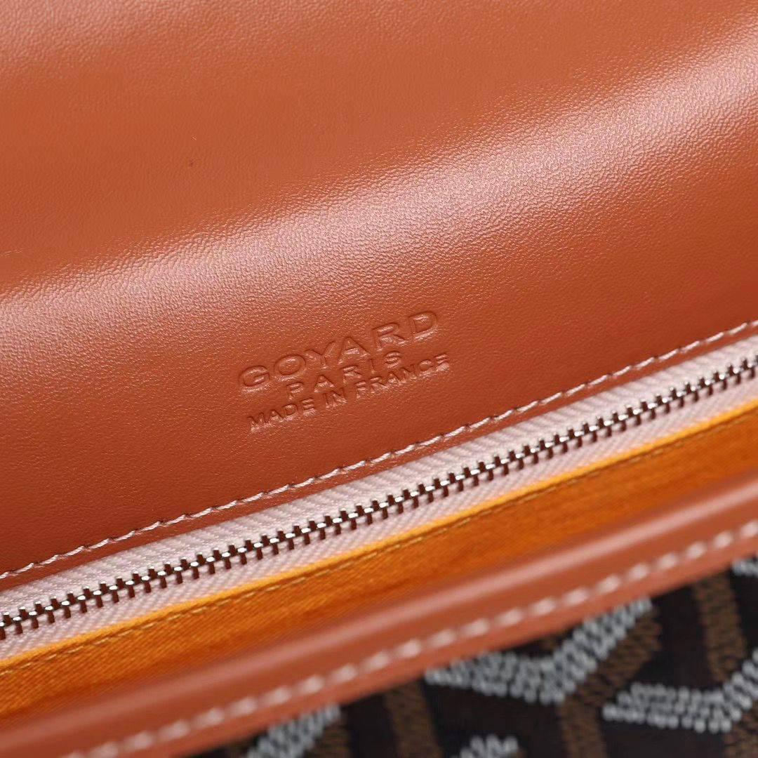 GOYARD  ゴヤール ベルヴェデール ユニセックス ショルダーバッグ ブラック/ブラウン×シルバー金具 G2020889