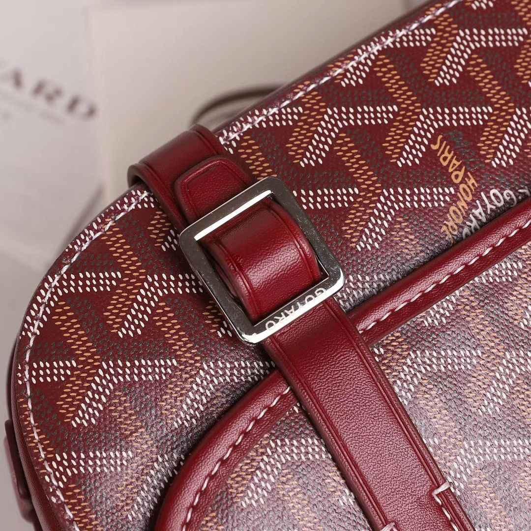 GOYARD  ゴヤール ベルヴェデール ユニセックス ショルダーバッグ 赤×シルバー金具 G2020888