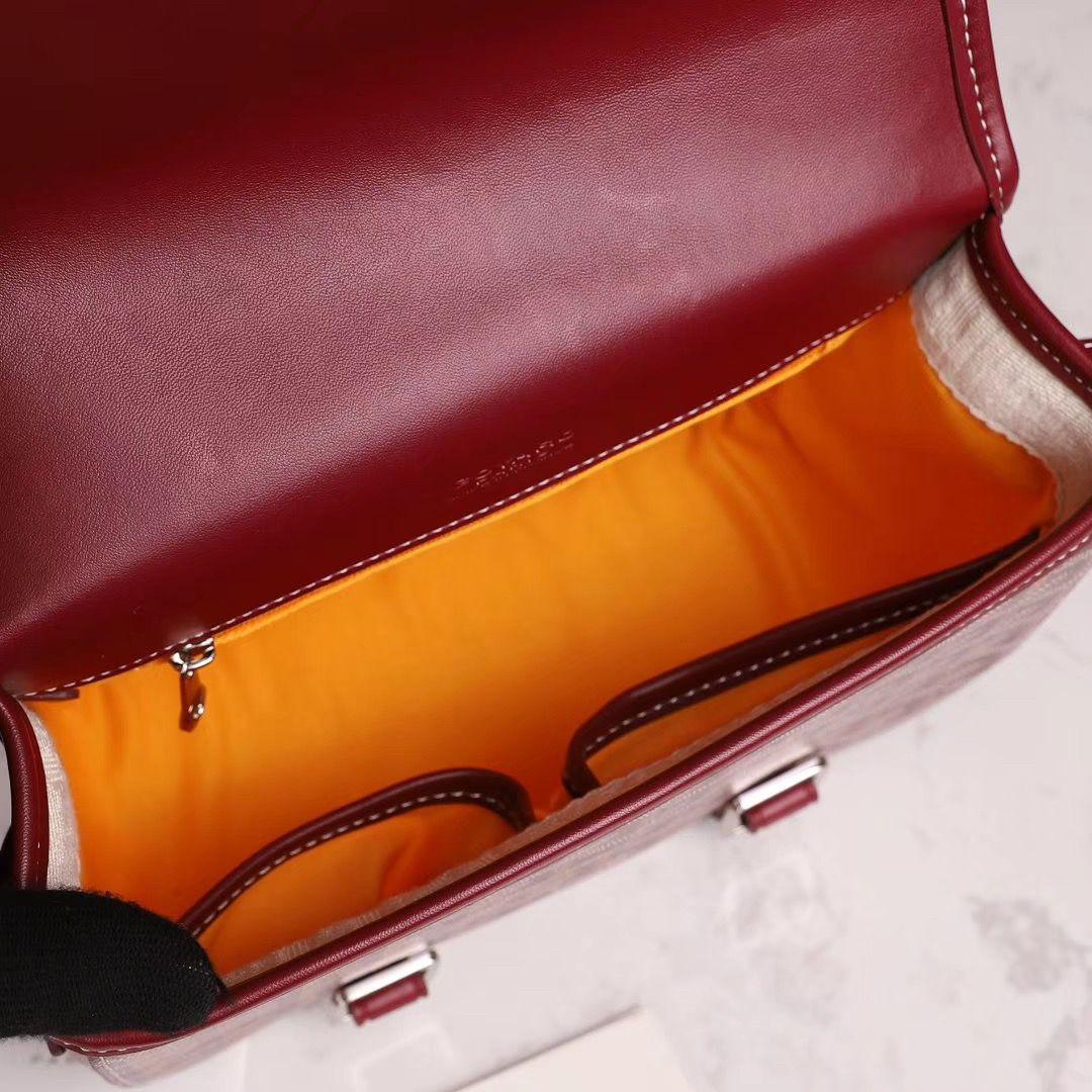 GOYARD  ゴヤール ベルヴェデール ユニセックス ショルダーバッグ 赤×シルバー金具 G2020888